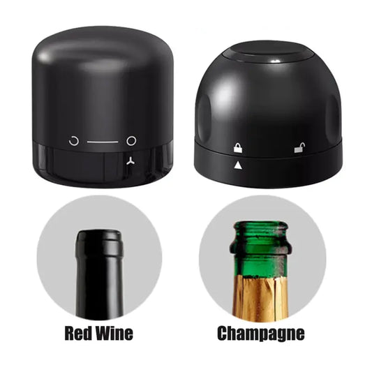 Silicone Vacuum Red Wine Champagne Bottle Stopper Set Sealed Bottle Cap Stopper Kit Leak-proof Retain Freshness Wine Bottle Plug